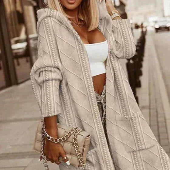 Isoldea™ | Extended Length Hooded Cardigan