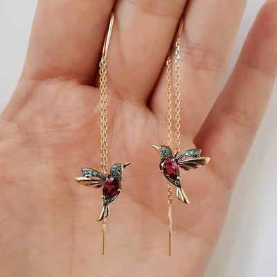 Elowen™ | Kolibri & Zirconia Earrings